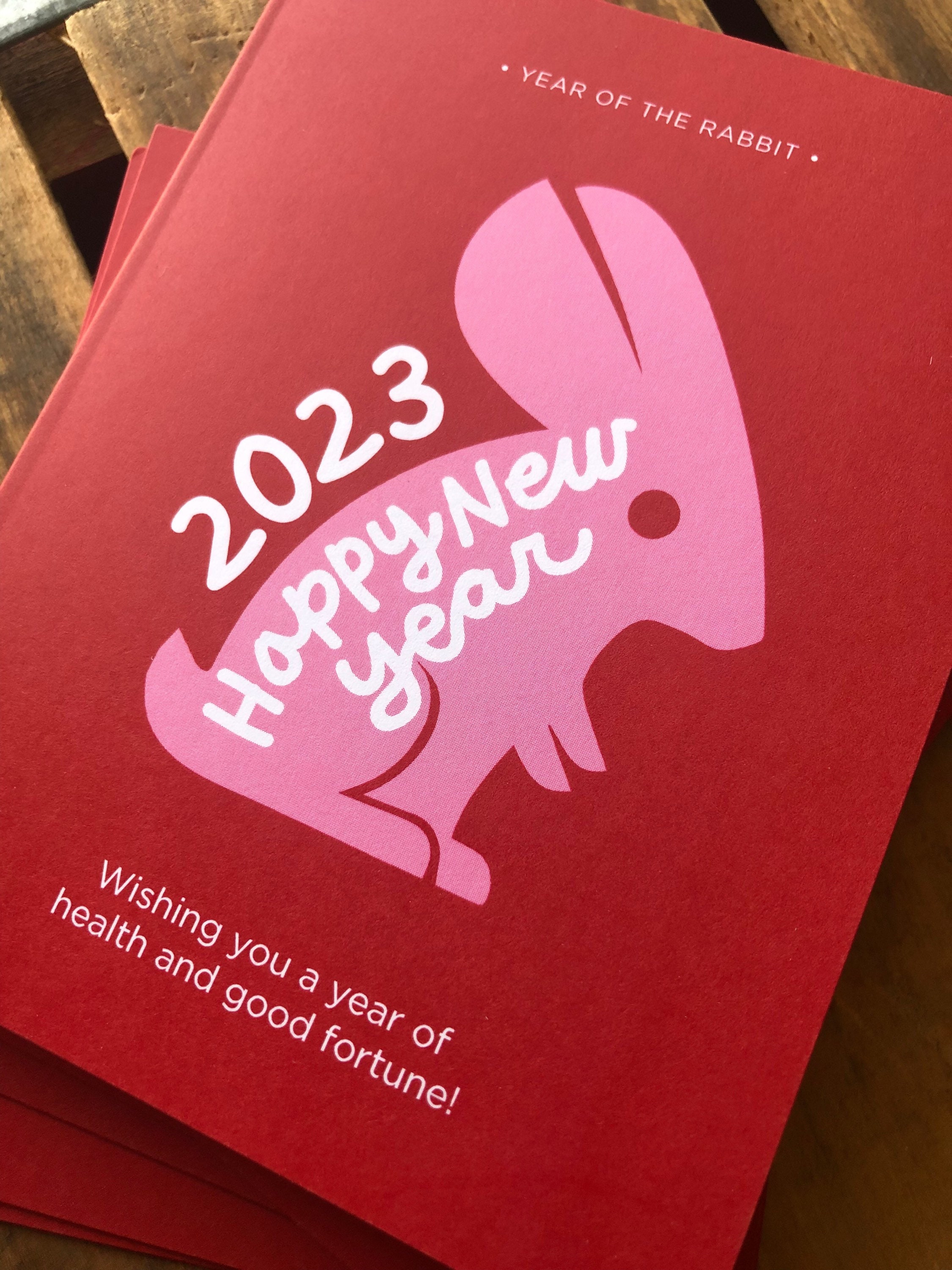 Year of the Rabbit Box Set8 Pack Lunar New Year 4.25 X 5.5 Etsy