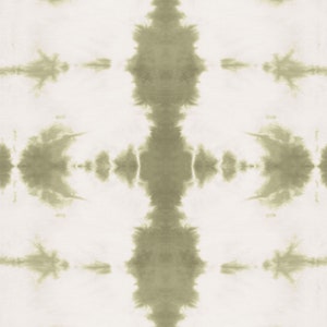 Modern Bohemian Tie Dye Inspired Wallpaper, Sage Green and White, Pre-pasted Easy Installation and Removal, Luxury Wall Decor image 2