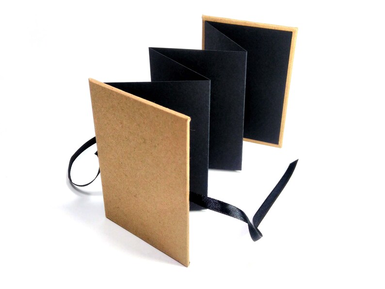 Kraft accordion photo album in box Size 2x3 4x4 4x6 5x7 Etsy
