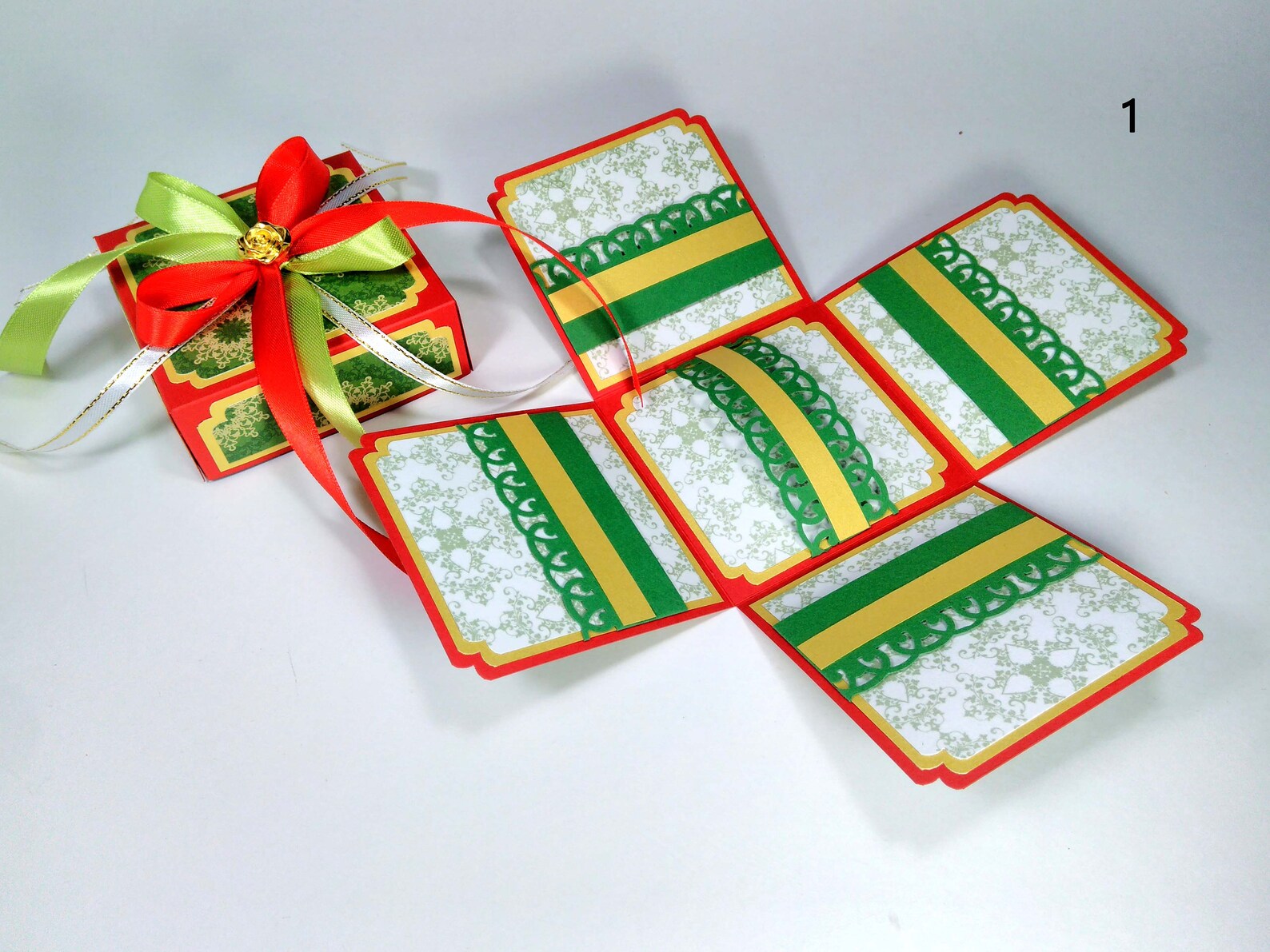 Christmas exploding money gift box winter invitations or etsy