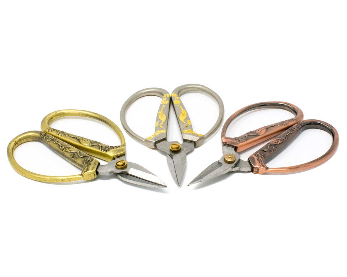 Crane Embroidery Scissors Sewing Scissors Thread Snips Etsy UK