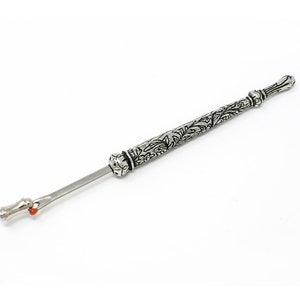 Large Seam Ripper Large Victorian Style Seam Ripper with Engraved Floral Handle image 2