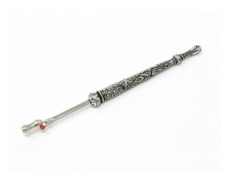 Large Seam Ripper Large Victorian Style Seam Ripper with Engraved Floral Handle image 2