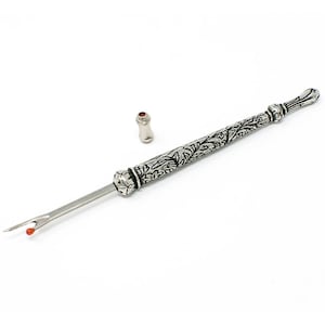 Large Seam Ripper - Large Victorian Style Seam Ripper with Engraved Floral Handle