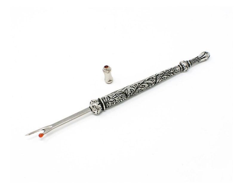 Large Seam Ripper Large Victorian Style Seam Ripper with Engraved Floral Handle image 1