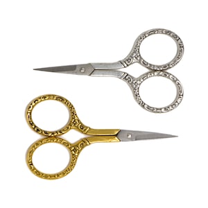 Vintage Embroidery Scissors | Antique Style Scissors | Sewing Scissors | Thread Snips | Cute Scissors for Embroidery, Cross Stitch, Quilting