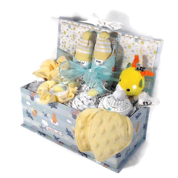New Mom Gift Basket Baby Shower Gift Baby Boy Gift Basket Etsy