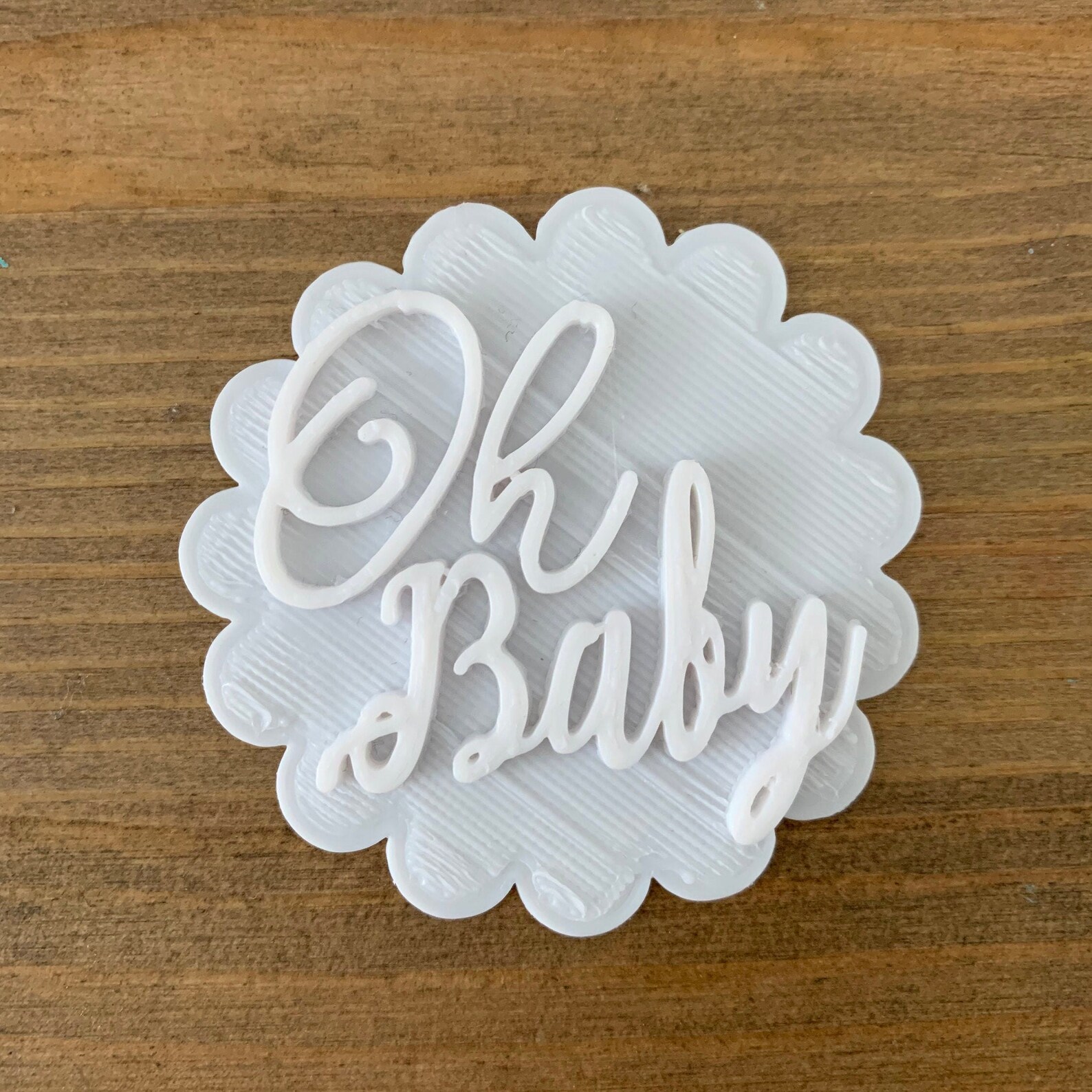 Oh Baby Cookie Embosser Stamp Etsy