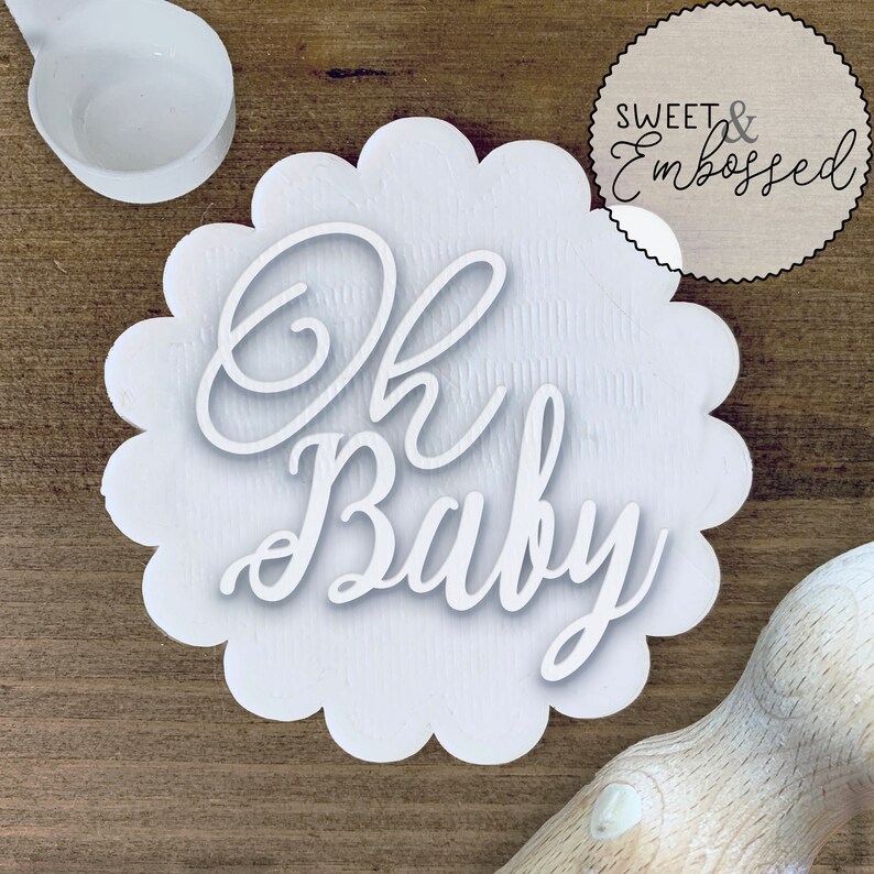 Oh Baby Cookie Embosser Stamp Etsy