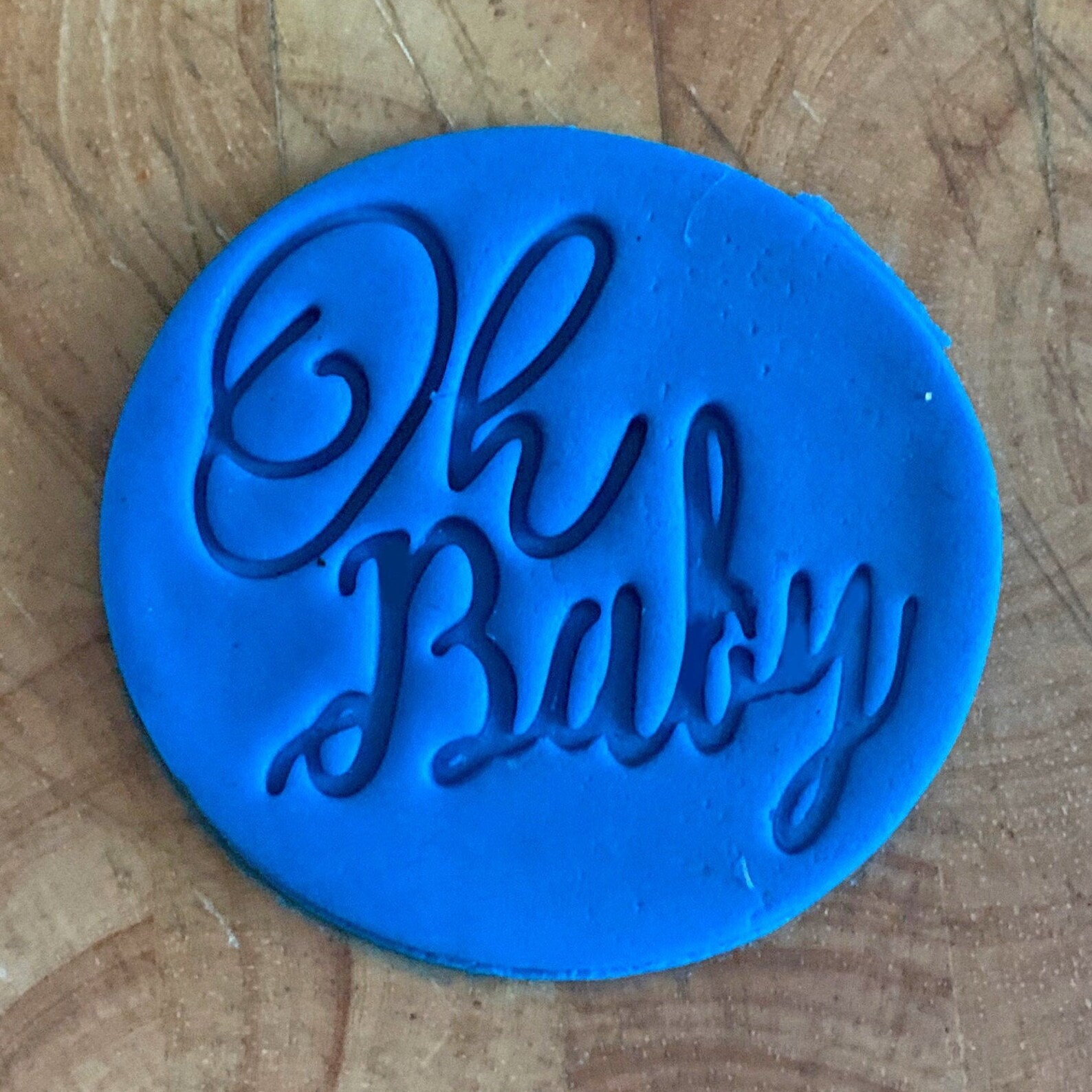 Oh Baby Cookie Embosser Stamp Etsy