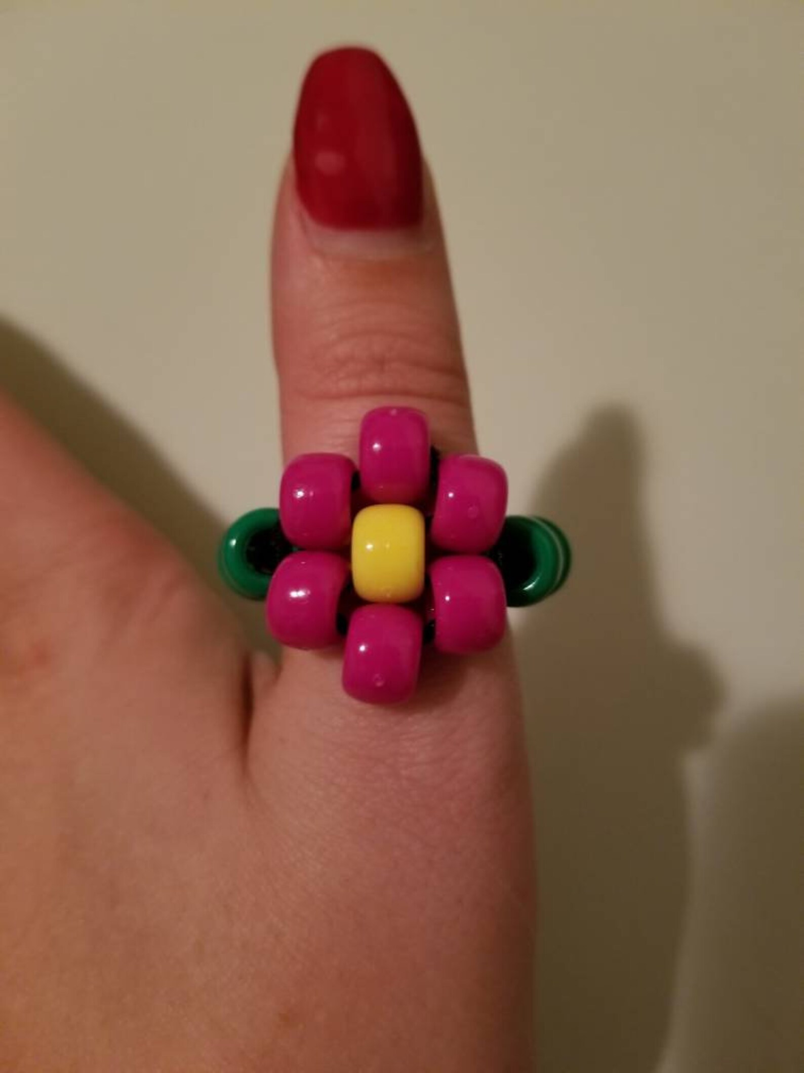 Kandi Flower Ring Etsy
