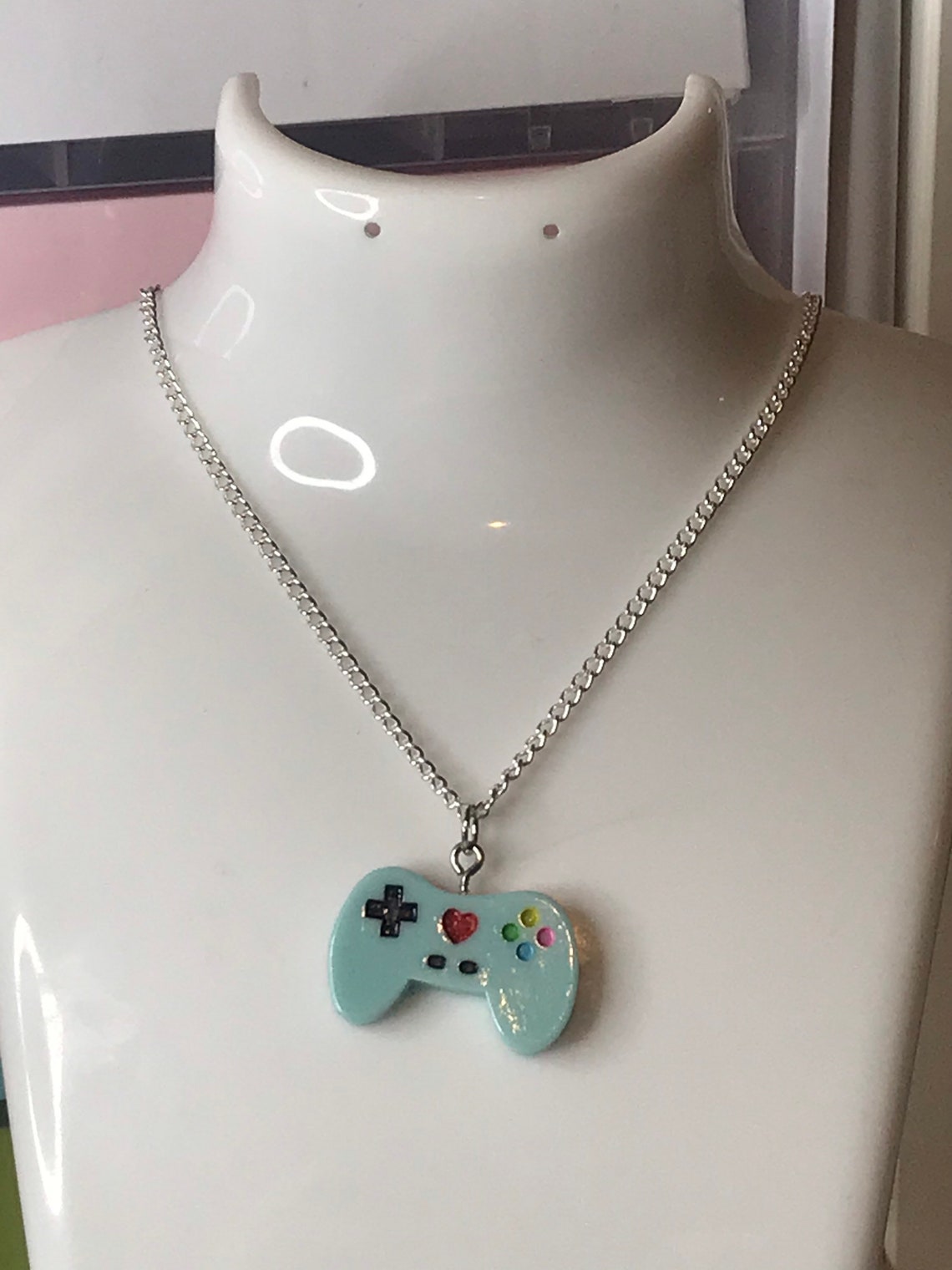 Gaming Controller Charm Necklace. Various Colours Available. Etsy