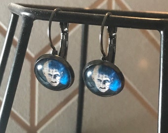 Hellraiser PinHead Horror Drop Earrings