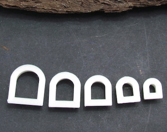 Polymer clay shape cutters | clay supplies | earring cutter| sharp shape cutter | mini cutter | small cutter |  Arch Cutter Set - Mini