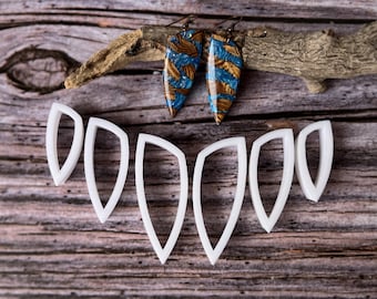 Slim Scalene Triangle Cutters - 6 Piece Set - Polymer Clay Slim Scalene Triangle Mirror Cutters - #Jessama Design Serpent Scale Set