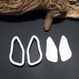 Polymer clay shape cutter | clay supplies | DYI earring tool | sharp shape cutter | earring cutter | Sea Glass Earring Cutters #6