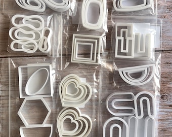 Geschenkbox – 48 Ausstechformen – 10 Ausstechformen-Sets – Gemischtes Ausstechformen-Set für Polymerclay