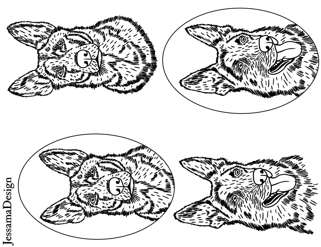 6. Polymer Clay Pet Portrait Silkscreen german Shepherd Etsy