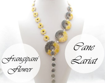 Frangipani Flower Cane Lariat Video Tutorial