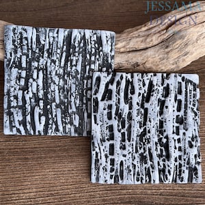 82. Polymer Clay Texturmatte - Baumrindenmuster - Verwenden Sie mit Polymer Clay, Metal Clay, Keramik, Tinte