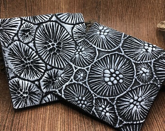 16. Polymer Clay Texture Mat - Coral Bed Pattern - Use with polymer clay, metal clay, pottery, inking