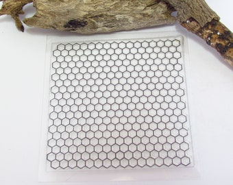 Polymer clay texture mat | clay texture | polymer clay mat | clay mat | polymer clay stamp | 21. Silicone Texture (Honeycomb)