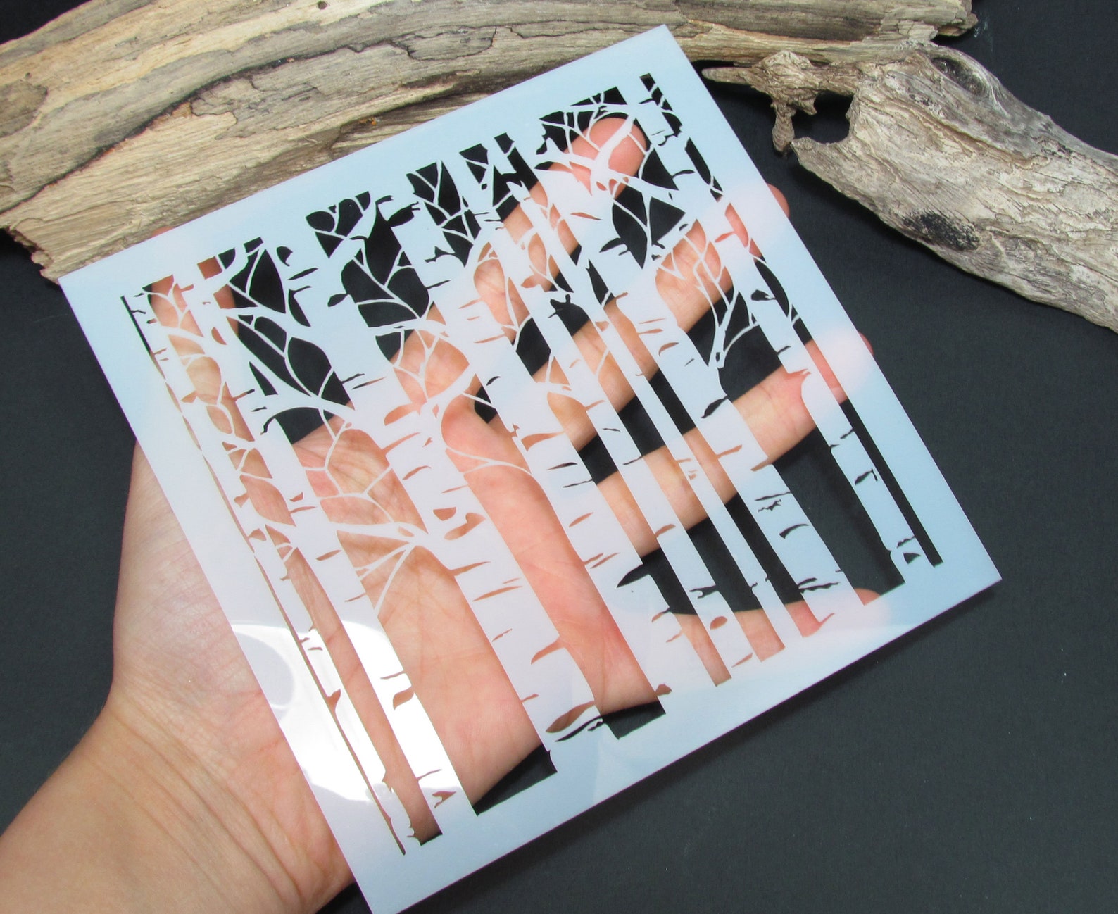 Stencil Birch Trees | Etsy