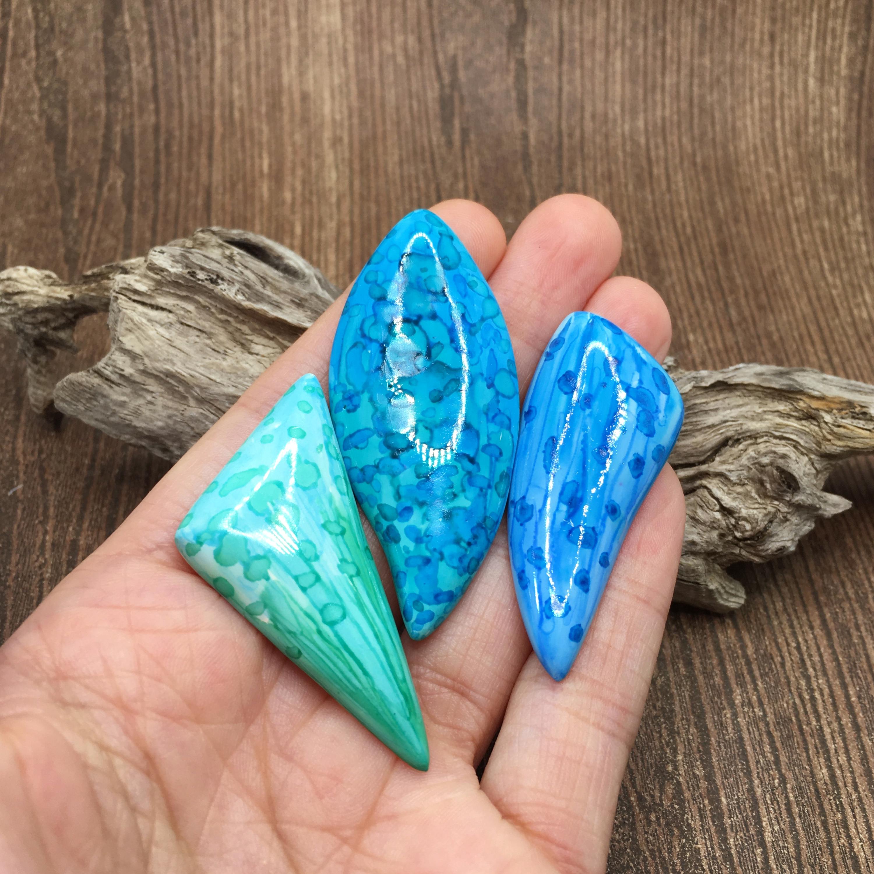 Silicone Cabochon Combo Mold - Irregular Drop Shapes