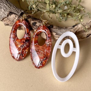 Oval munkform till polymerlera #1 - Används med polymerlera, keramik, metalllera