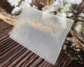 1. Tappetino flessibile in silicone di grandi dimensioni con motivo a onde - Da utilizzare con argilla polimerica, argilla metallica, ceramica e scrapbooking