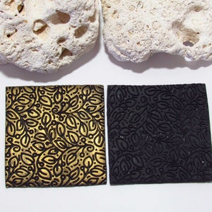 Polymer Clay Texture Mat Clay Texture Polymer Clay Mat Clay Mat Polymer Clay  Stamp Moss Tufts Polymer Clay Stamp reverse 