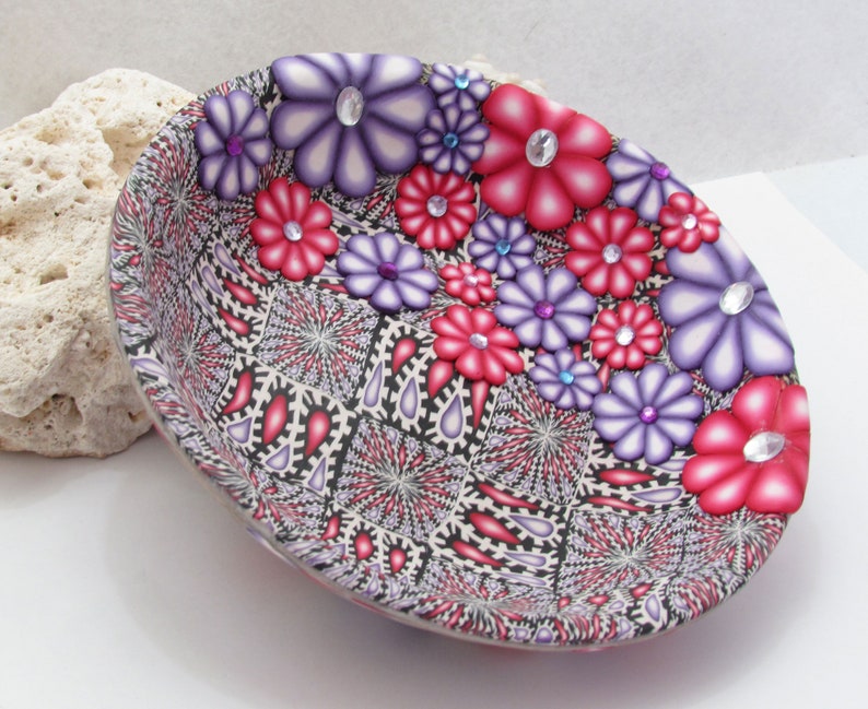 Cascading Flowers Bowl Polymer Clay Tutorial Etsy Australia