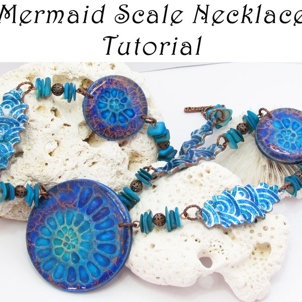 Mermaid Scale Polymer Clay Necklace Tutorial