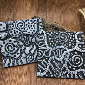 18. Polymer Clay Texture Mat - Steampunk Pattern - Use with polymer clay, metal clay, pottery, inking