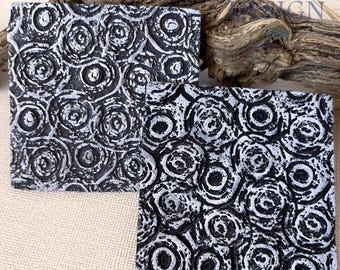 75. Polymer Clay Texture Mat - Fossilized Wood Pattern - Use with polymer clay, metal clay, pottery, inking