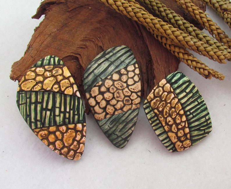 Burnt Wood Polymer Clay Texture Stamp Etsy