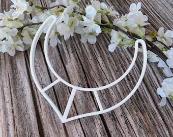 Polymer Clay Necklace Cutter - Pointed Collar Cutter -  Use it to create statement necklaces from polymer clay