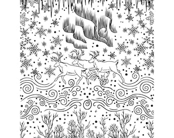 Polymer Clay Siebdruck (Merry Night) Jessama Design Silkprint #100