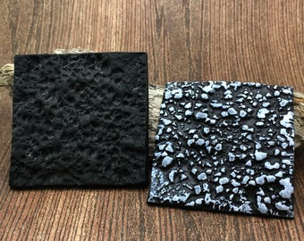 47.Polymer Clay Texturmatte - Druzy Muster - Für Polymer Clay, Metal Clay, Keramik, Tinte