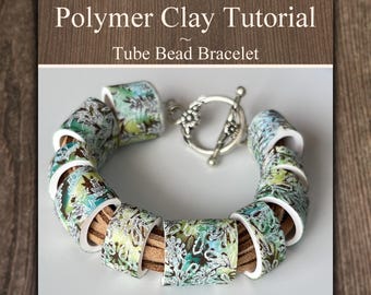 Polymer Clay Tutorial – Herstellung eines Röhrenperlenarmbands – Videoanleitung