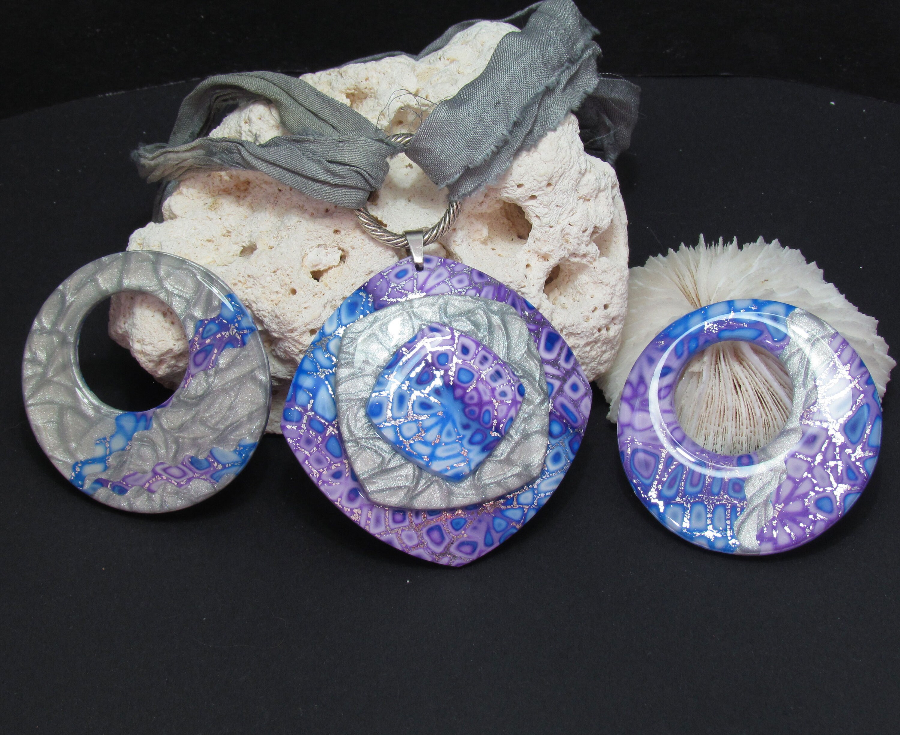 Frosted s Polymer Clay Pendant Tutorial Etsy