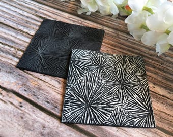 68. Polymer Clay Texture Matte - Frosted Eis Frakturen Muster - Verwenden Sie mit Polymer Clay, Metal Clay, Keramik und Tinte