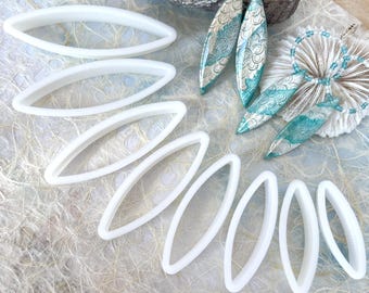 Set di 8 taglierini a forma di petalo appuntito per argilla polimerica - Da utilizzare con argilla polimerica, ceramica e argilla metallica - Jessama Design #Set di taglierini per tavole da surf