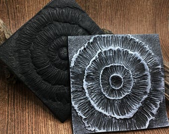 22. Tappetino per texture in argilla polimerica - Motivo corallo - Da utilizzare con argilla polimerica, argilla metallica, argilla per ceramica e inchiostrazione