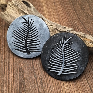 5. Polymer Clay Texture Mat - Palm Leaf Pattern - Use with polymer clay, metal clay, pottery, inking