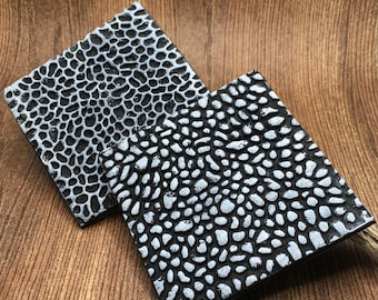29. Polymer Clay Texture Mat - Pebble Pattern - Use on polymer clay, metal clay, pottery, inking