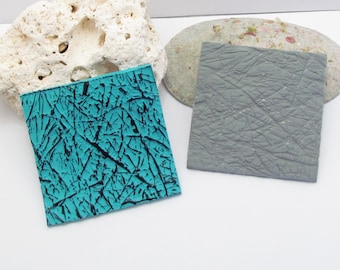 Polymer clay texture mat | clay texture | polymer clay mat | clay mat | polymer clay stamp | Tangled Straw Polymer Clay Texture Stamp