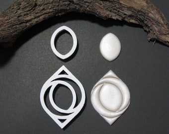 Polymer clay shape cutter | clay supplies | embossing cutter | stamp cutter | sharp shape cutter| Petal Knot Stamp Cutter #1