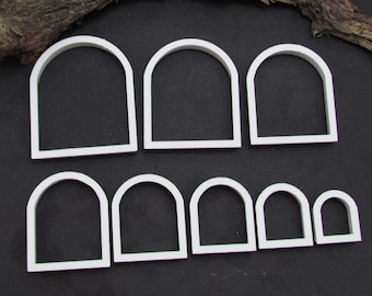 Polymer clay shape cutter| clay supplies | 3D printed earring cutter| sharp shape cutter | polymer clay tool | Arches Cutters Set