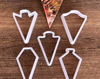 Arrowhead Cutters - 5 Piece Polymer Clay Cutter Set - Jessama Design #Arrowhead Cutters